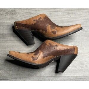 Women’s WHHM002 Twisted X Heeled Mules Boots/Shoes Light Brown US 7 B